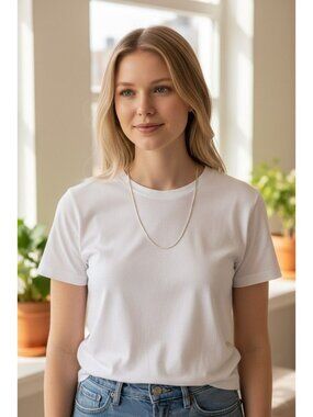 Sterling Silver 925 Italy Chain Necklace – AGI Marked – Classic Minimalist Jewel